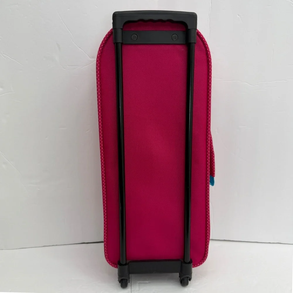 My Life As Doll Carrier Carrying Case Pink Floral Rolling Suitcase Travel Bag